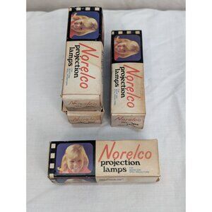 Norelco Projection Lamps FAL 120V 420W Made in Holland Lot of 4